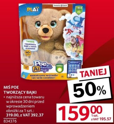 Miś pluszowy MIŚ POE TWORZĄCY BAJKI promocja w Selgros