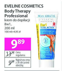 Multifunkcyjny krem do depilacji cia艂o + bikini Eveline body therapy professional promocja