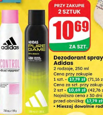 Dezodorant spray Control promocja w Dino