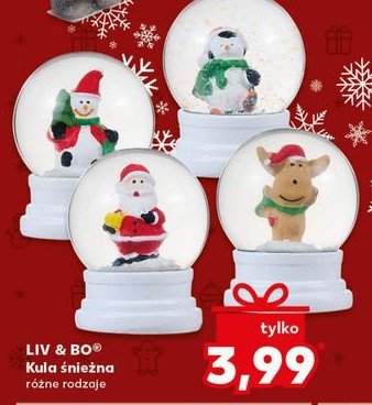 Kula śniegowa mini bałwanek Liv & bo promocja