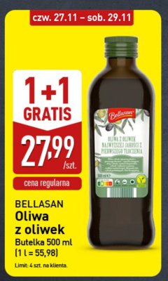 Oliwa z oliwek Bellasan promocja w Aldi