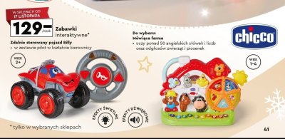 Zdania sterowany pojazd Billy Chicco promocja w Biedronka