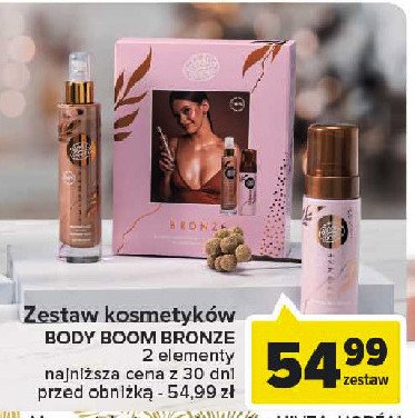 Zestaw w pude艂ku bronze: pianka do cia艂a 150 ml + roz艣wietlacz 100 ml Body boom promocja