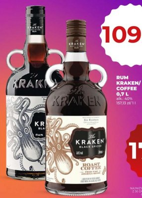 Rum Kraken Coffee 0,7 L promocja w Duży Ben
