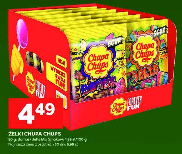 Żelki sour infernals Chupa chups promocja