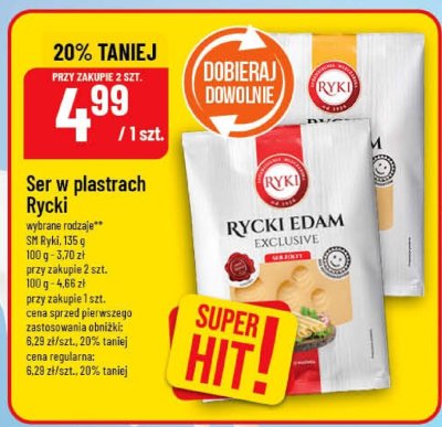 Ser w plastrach Rycki Edam promocja w POLOmarket