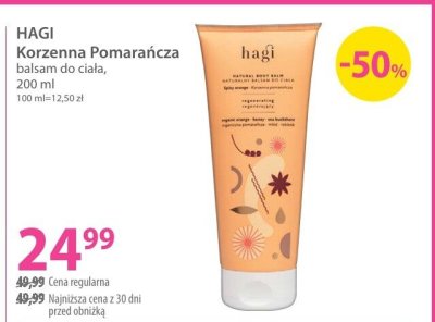 Balsam do ciała HAGI Korzenna Pomarańcza promocja w Hebe
