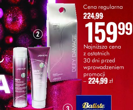 Zestaw w dupelku defy damage: szampon 300 ml + odżywka 250 ml Joico promocja w Super-Pharm