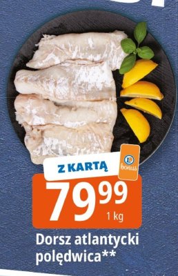 Dorsz atlantycki polędwica promocja w Leclerc