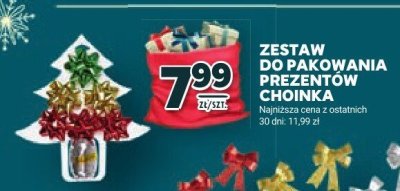 Zestaw do pakowania prezentów choinka promocja w Stokrotka