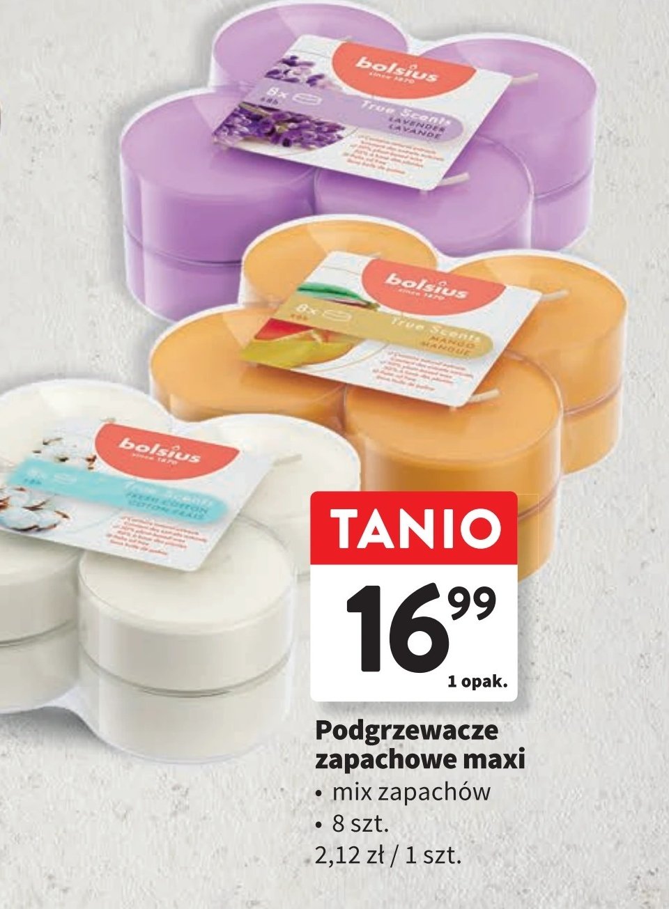 Podgrzewacze zapachowe pomarańcze Bolsius true scents promocja