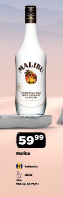 Likier Malibu Caribbean Rum promocja w Netto