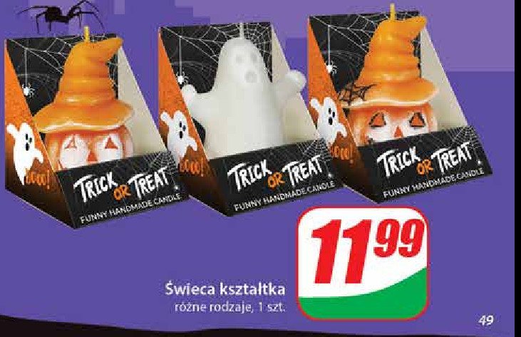 Świeca na halloween promocja