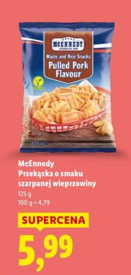Przekąska o smaku szarpanej wieprzowiny promocja w Lidl