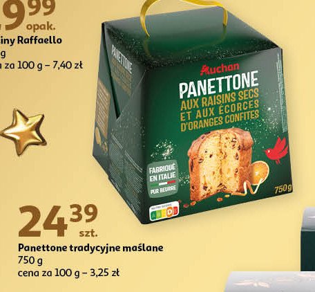 Ciasto panettone Auchan promocja