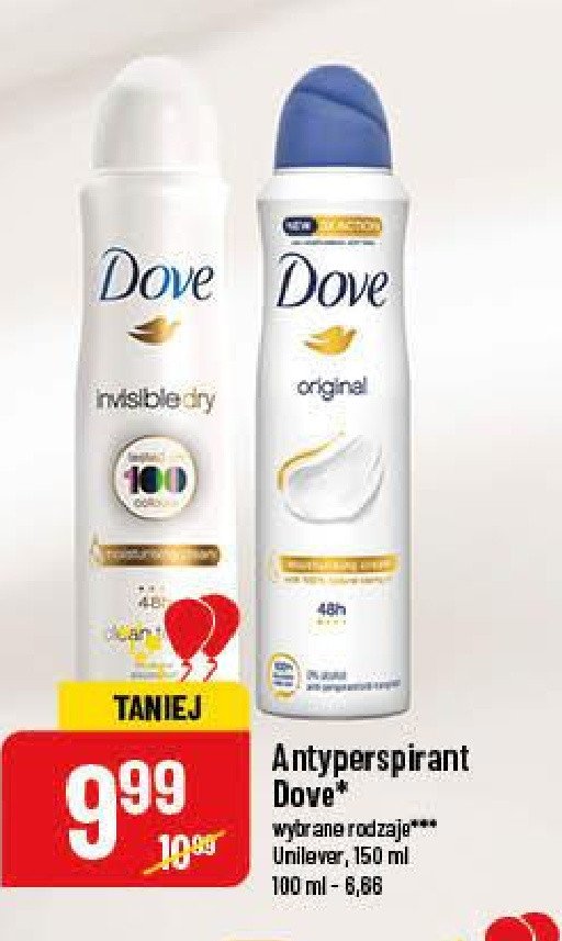 Dezodorant Dove invisible dry promocje