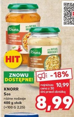 Sos śmietanowo-grzybowy Knorr promocja