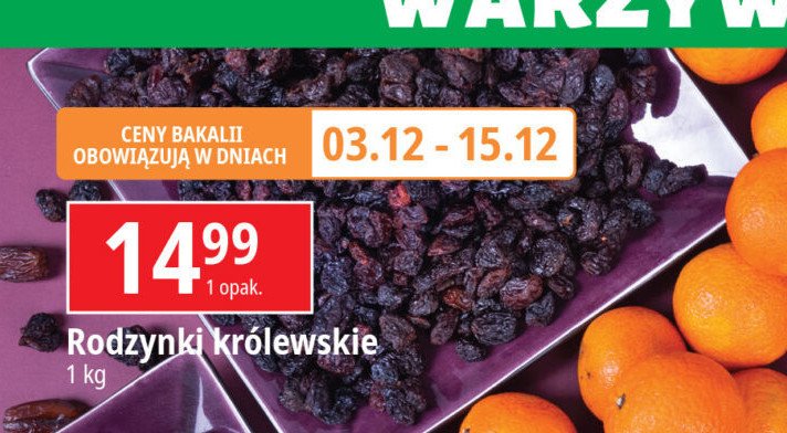 Rodzynki królewskie promocja w Leclerc