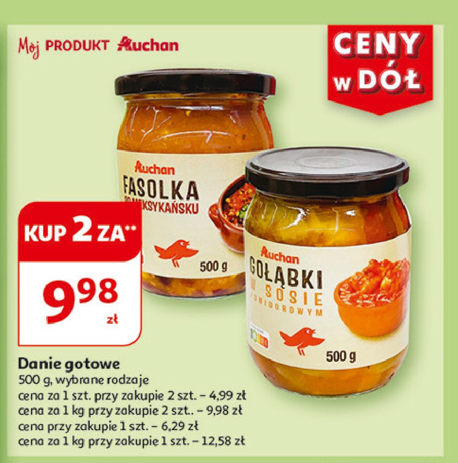 Gołąbki w sosie pomidorowym Auchan promocja