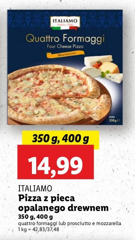 Pizza cztery sery Italiamo promocja