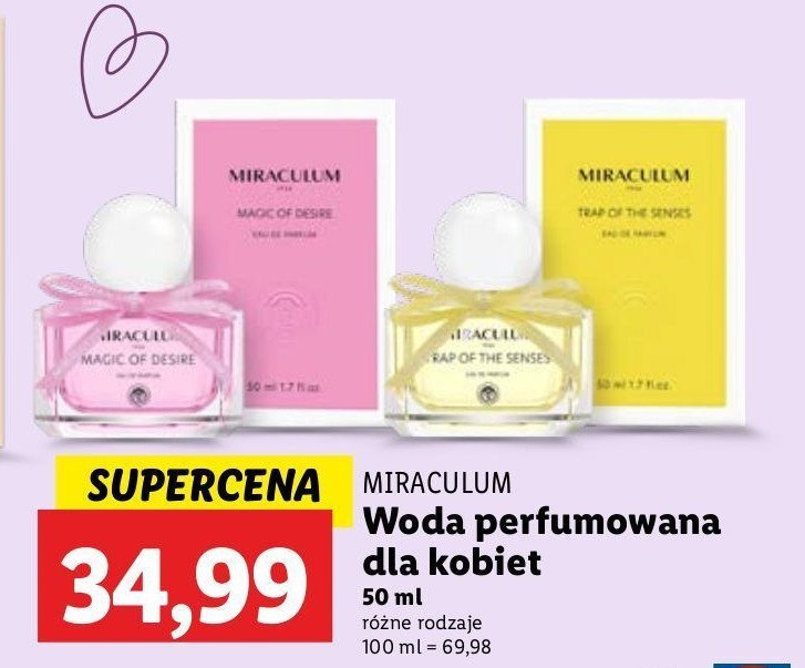 Woda perfumowana MIRACULUM TRAP OF THE SENSES promocja