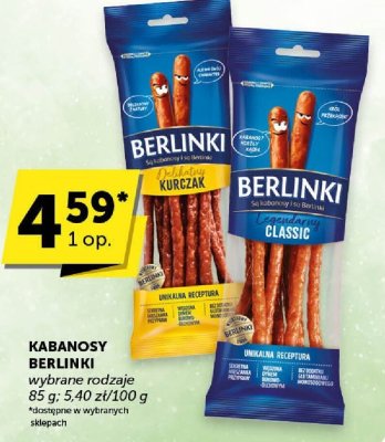 Kabanosy Berlinki promocja w Groszek