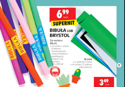 Brystol kolorowy promocja