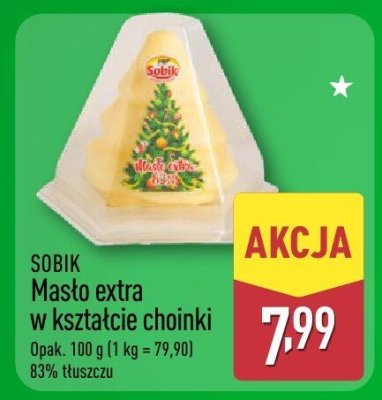 Masło extra w kształcie choinki promocja w Aldi