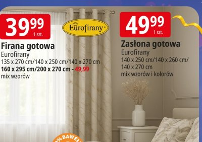 Zasłona gotowa Eurofirany promocja w Leclerc