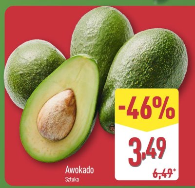 Awokado 1 szt. promocja w Aldi