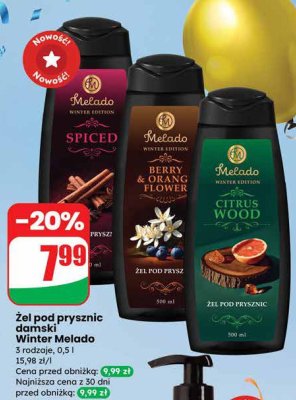 Żel pod prysznic damski Winter Melado 3 rodzaje 0,5 l promocja w Dino
