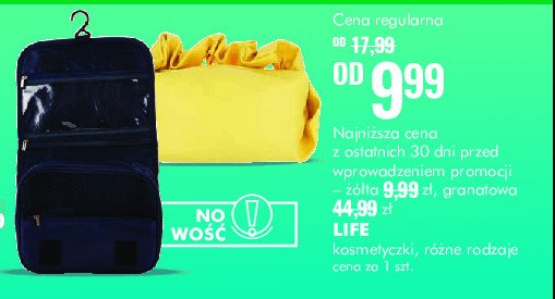 Kosmetyczka 20 x 10 x 10 cm żółta Life (super-pharm) promocja