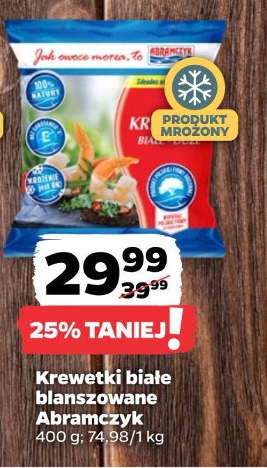 Krewetki blanszowane 31-40 Abramczyk promocja