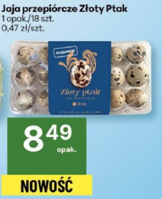 Jaja przepiórcze Złoty Ptak promocja w Delikatesy Centrum