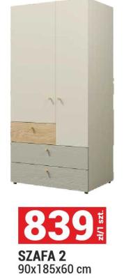 Szafa 2 90x185x60 cm promocja w Merkury Market
