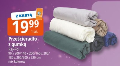 Prześcieradło z gumką Raj-Pol promocja w Leclerc