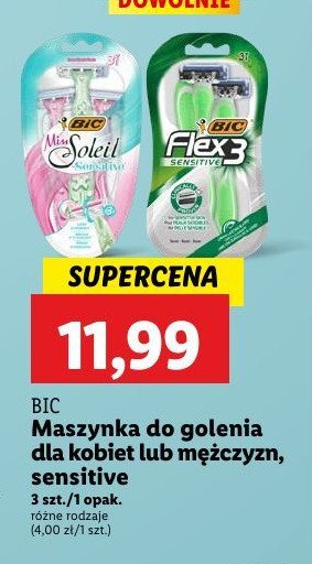 Maszynka do golenia Bic flex 3 sensitive promocja