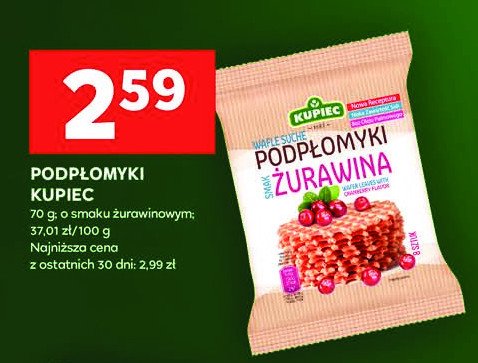 Podpłomyki z żurawiną Kupiec promocja w Stokrotka