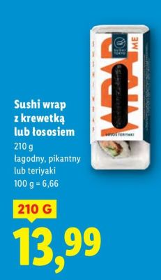 Sushi wrap z krewetką łagodny lub pikantny promocja w Lidl