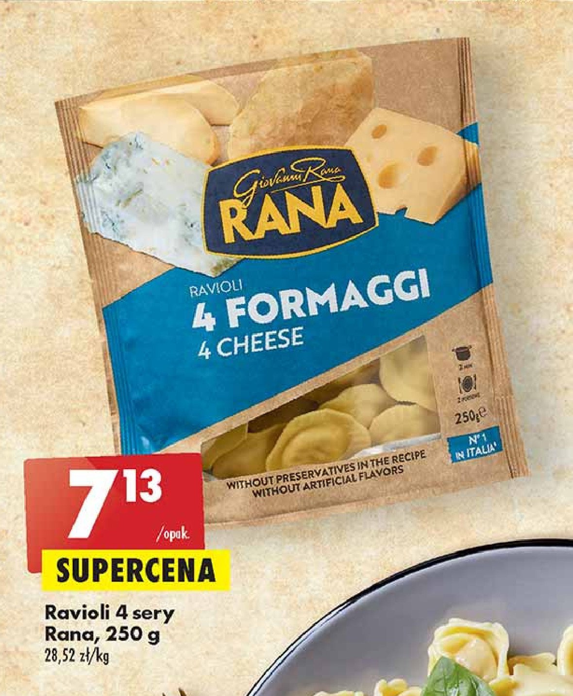 Ravioli 4 fromaggi Giovanni rana promocje
