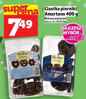 Ciastka pierniki Amartone 400g promocja w TOPAZ