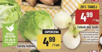 Cebula bez łuski promocja w POLOmarket