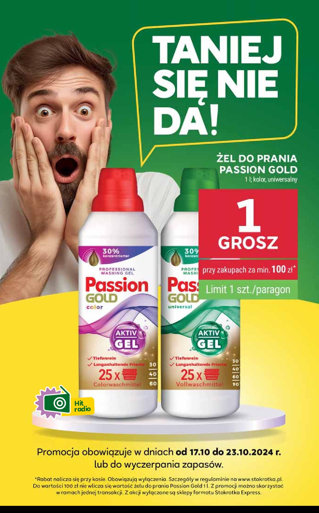 Żel do prania color Passion gold promocja w Stokrotka