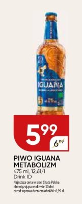 Piwo IGUANA METALIZM promocja w Chata Polska