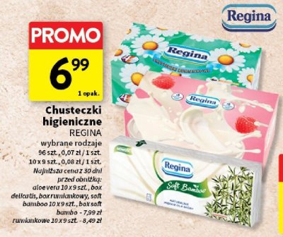 Chusteczki higieniczne promocja w Intermarche