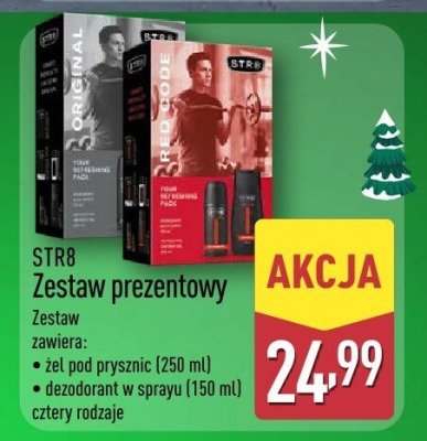 Zestaw prezentowy STR8 żel pod prysznic 250 ml + dezodorant w sprayu 150 ml promocja w Aldi