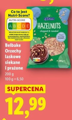 Orzechy laskowe Belbake siekane i prażone promocja w Lidl