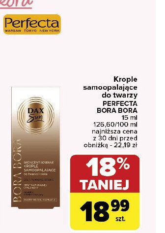 Krople samoopalające do twarzy i ciała Dax sun promocja w Carrefour