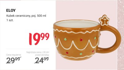 Kubek ceramiczny piernikowy 500 ml promocja w Rossmann