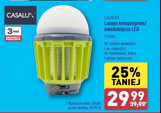 Lampa kempingowa Casalux promocja